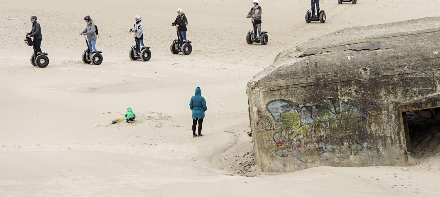 Vesterhavet segways på strand