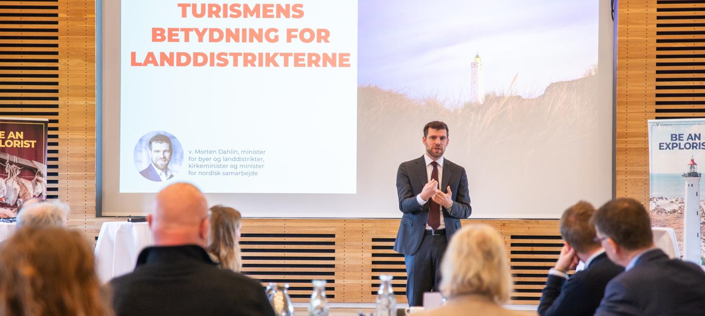Morten Dahlin ved årsmøde for Partnerskab for Vestkystturisme 2025
