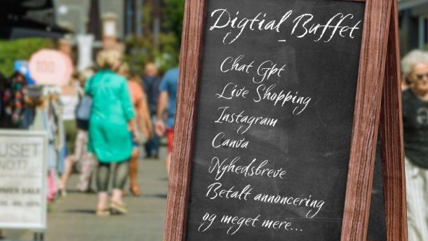 Digital Buffet gaagade skilt Ringkoebing Fjord Handelsraad