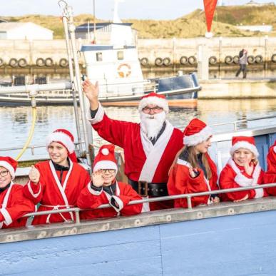 Julestemning på Hvide Sande Havn